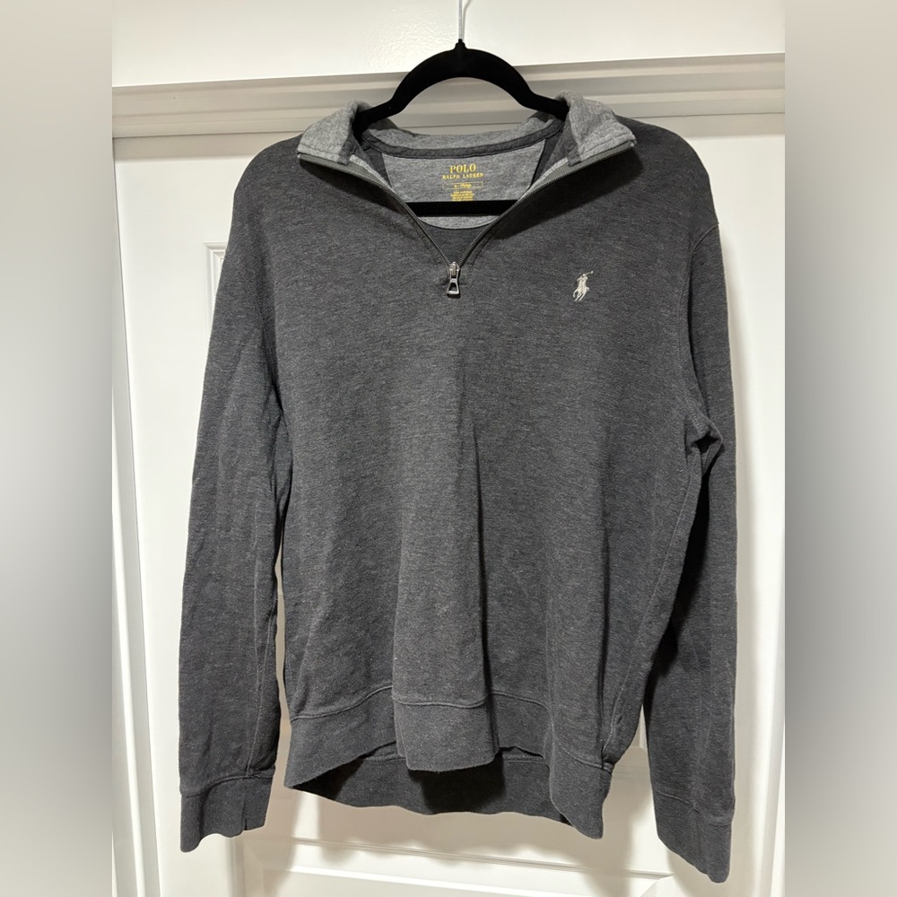 Polo Ralph Lauren charcoal quarter zip